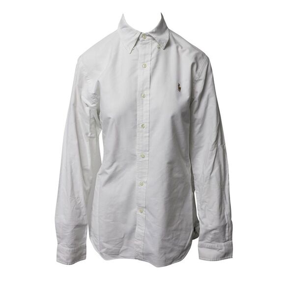 Polo by Ralph Lauren Slim-Fit Stretch Oxford Shirt in White Cotton